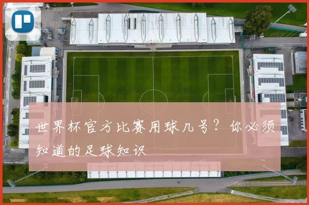 世界杯官方比赛用球几号？你必须知道的足球知识